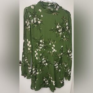 NWT Reformation Persis Floral Long Sleeve Mini Dress | Romantic Dress